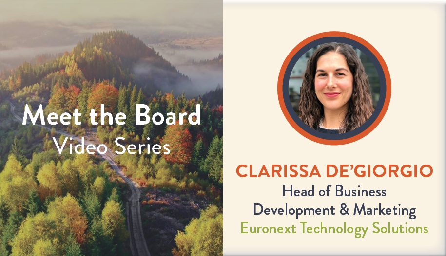 Meet the Board Video Series: Clarissa De’Giorgio