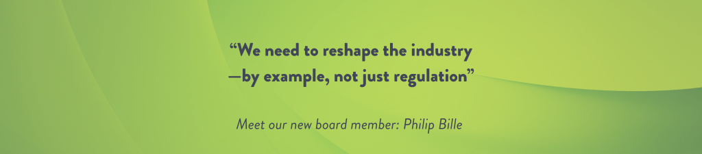 “We need to reshape the industry—by example, not just regulation”